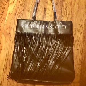 Victoria Secret Black fringe bag